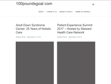 Tablet Screenshot of 100poundsgoal.com